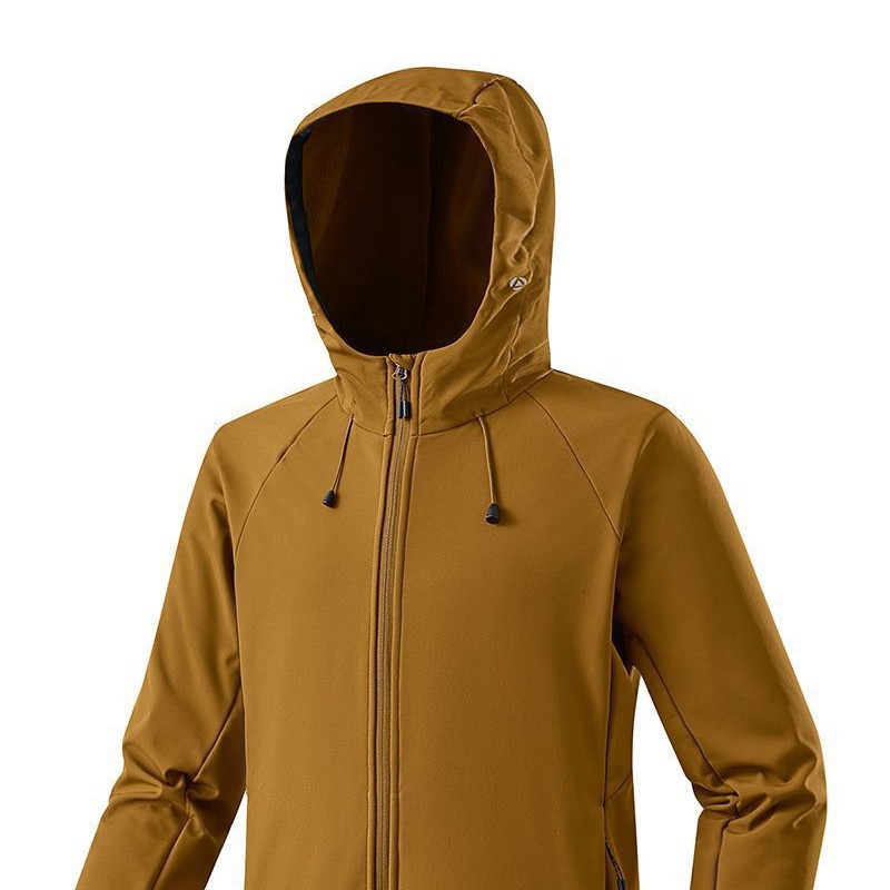 Capa de asalto de cáscara blanda chaqueta deportiva al aire libre a prueba de viento impermeable pareja encapuchada chaqueta de hombre y mujer un cabello