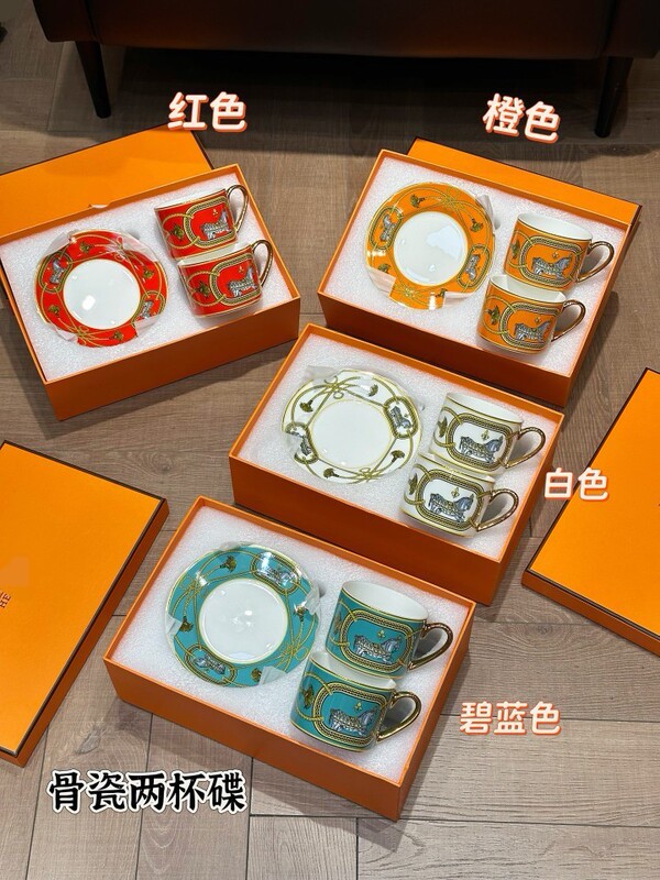 Cross-Border European Retro Royal War Horse Original Standard Spoon Bone China Cup Coffee Cup and Saucer Office Cafe Girls Wedding