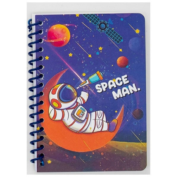 A6 dibujos animados lindos de plástico bobina sola lateral transversal línea interna de bolsillo de estudiantes portátil bobina de cuaderno de notas