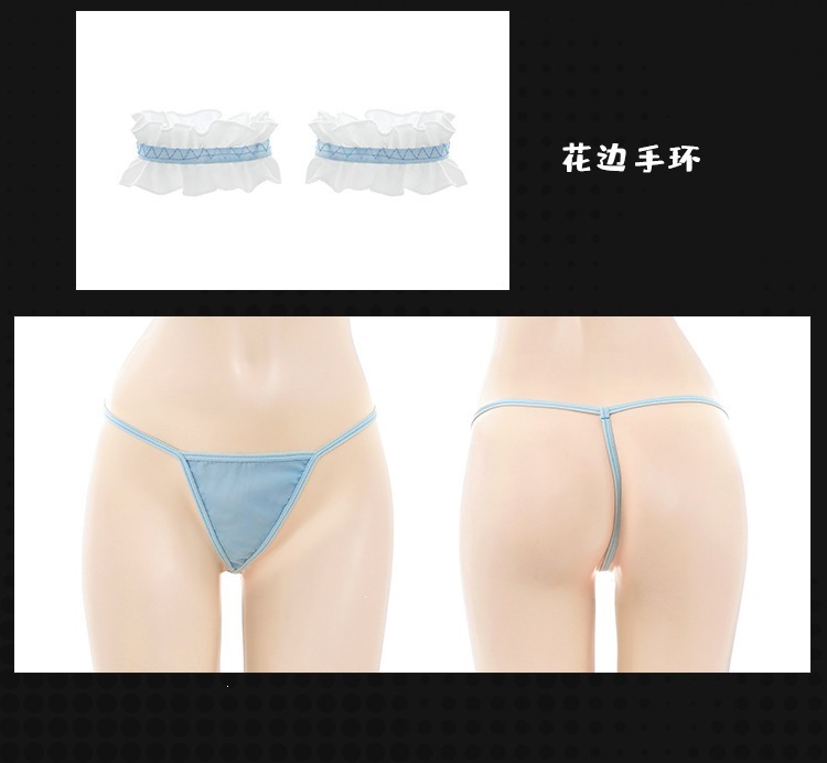 Feimu & Miji Bunny Girl Lingerie Set with Blue and White Macaron Love Song Design — detail image 16