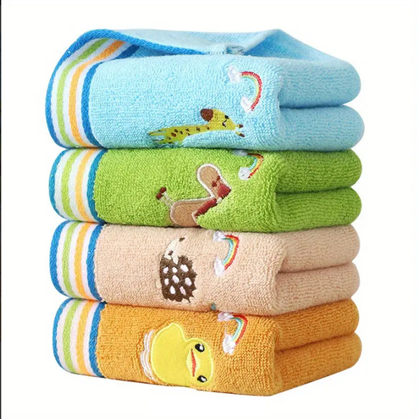 cotton children's soft cartoon towel for home use for kindergarten