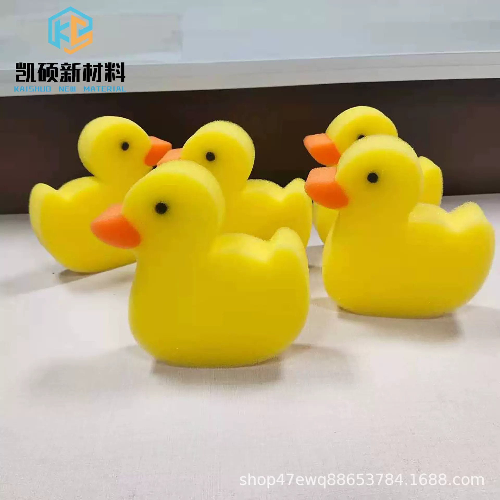 小黄鸭吸油海绵 儿童嬉水小黄鸭子玩具清洁沐浴过滤海绵异型海绵