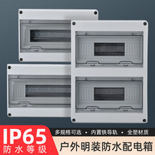 HT-15戶外防水明裝配電箱24位空氣開關盒子防雨室外塑料大18回路