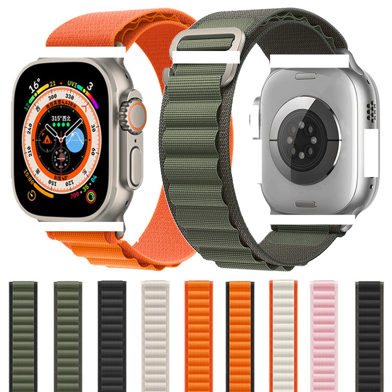 For Apple Ultra2 Strap Original Alpine Loop Strap iwatchS9 Nylon Braided Sport Watch Band For Apple Ultra2 Strap Original Alpine Loop Strap iwatchS9 Nylon Braided Sport Watch Band