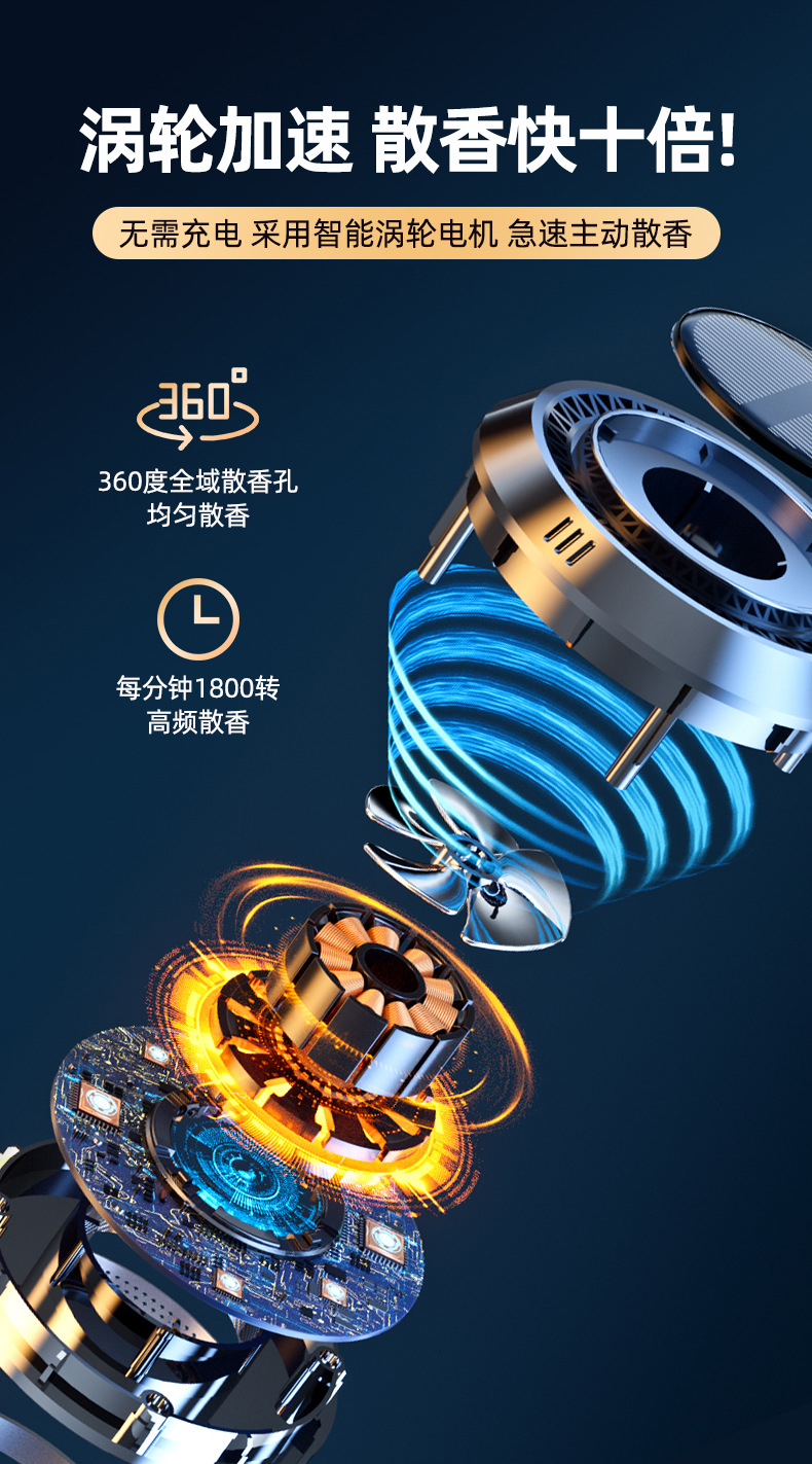 Car aromatherapy car perfume solar decoration men's car interior high-end decoration car supplies fragrance lasting light fragrance