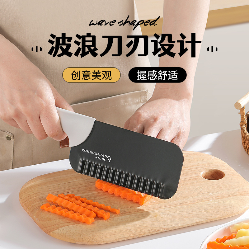 New multi-functional cut wolf teeth potato wavy knife household…