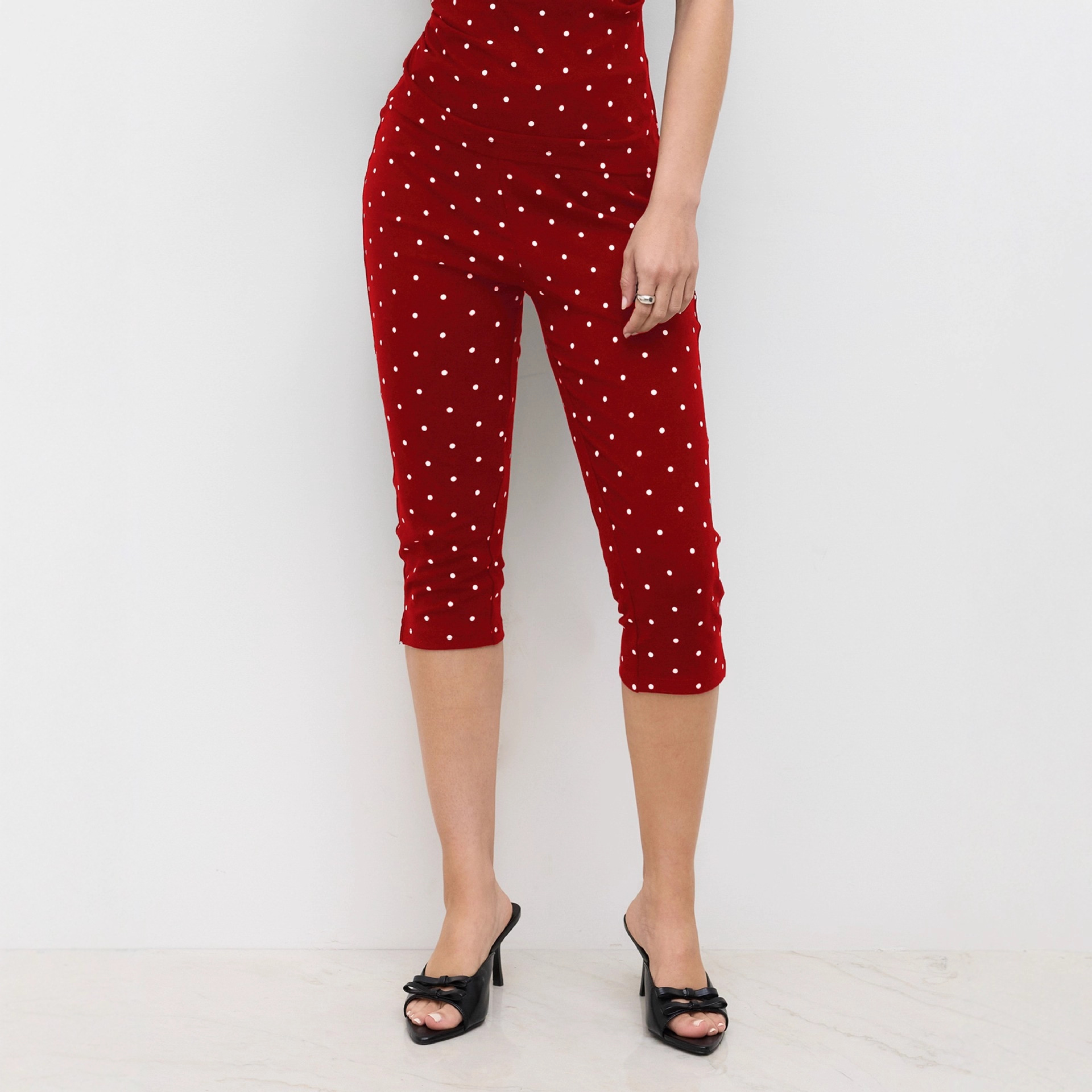 2025 Cross-Border High-Elasticity Slimming Premium Yoga Capri Leggings Plus Size Thin Summer Skinny Pants