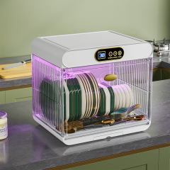 Xinle 食器乾燥および滅菌キャビネット家庭用オールインワン小型 UV 紫外線滅菌食器棚オーバーレイ排水ラック蓋付き