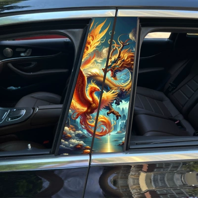 protective film black Wukong painted Meidu – Body sticker - longfeng-chengxiang-1-main-and-co-pilot-1-pair