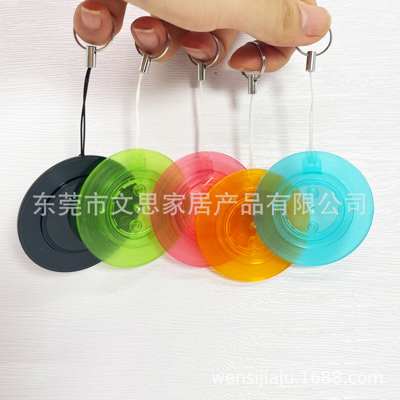 Colorful Record Spinning Fridge Magnet Pendant 5cm Vinyl Record Gyro Keychain Nfc Support Merchandise