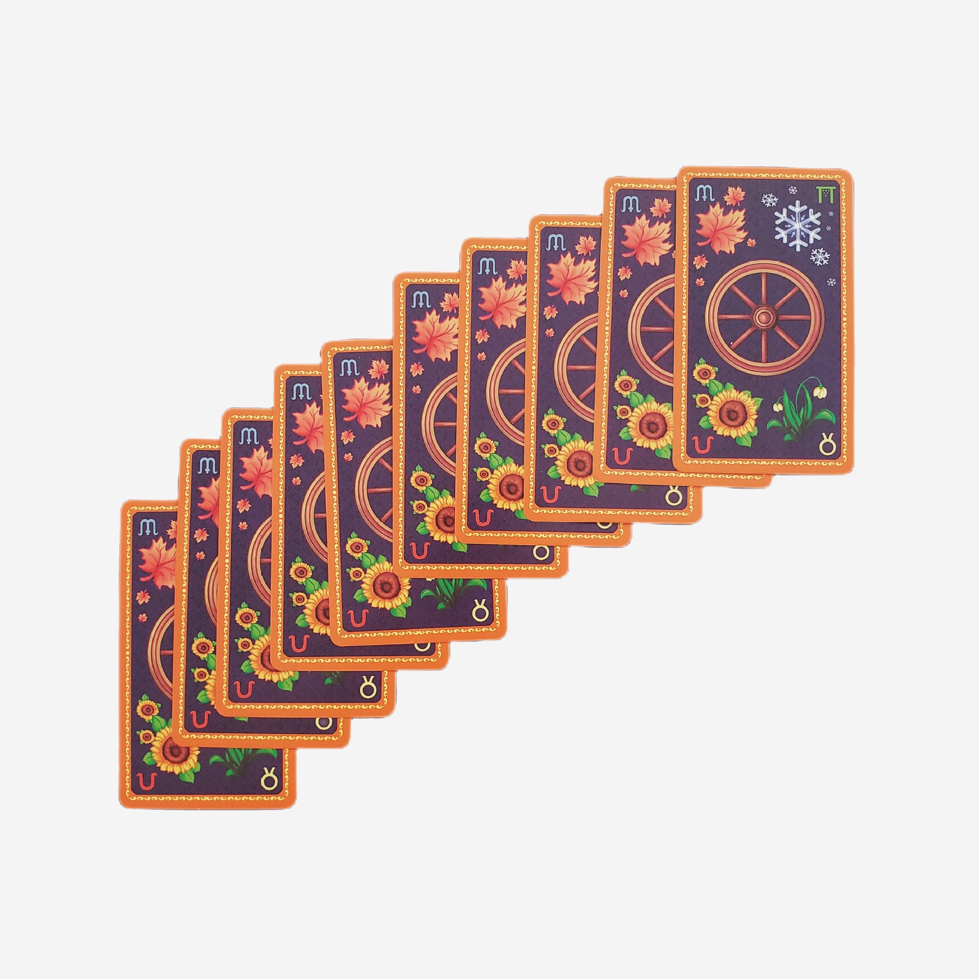 Wheel Of The Year Tarot Card Deck Party Game For Tarot Enthusiasts_voghion.com