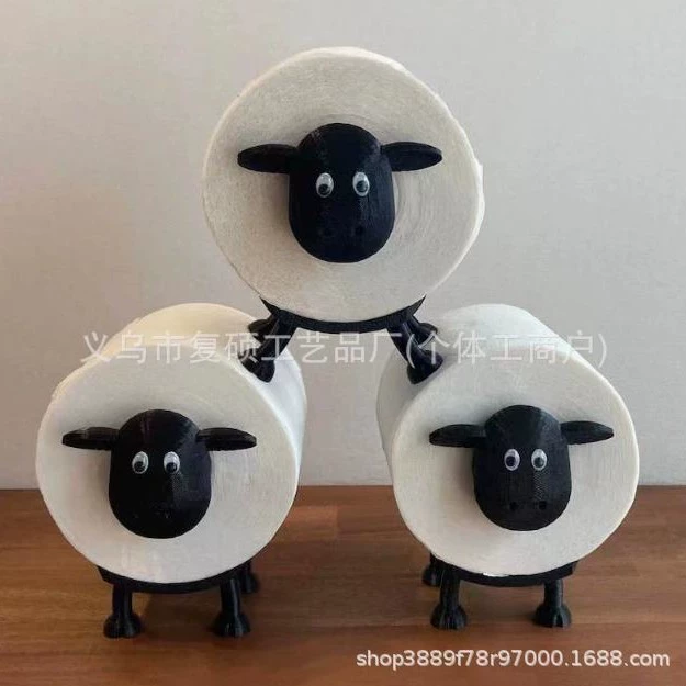 Креативный держатель для туалетной бумаги в форме овцы VELENTI 2025 года, новый продукт для трансграничной торговли
