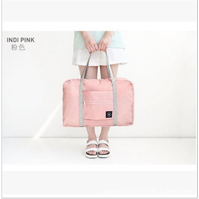 Estilo coreano fresco bolsa de viaje plegable bolsa de almacenamiento de viaje bolsa de jacquard bolsa de organización de ropa
