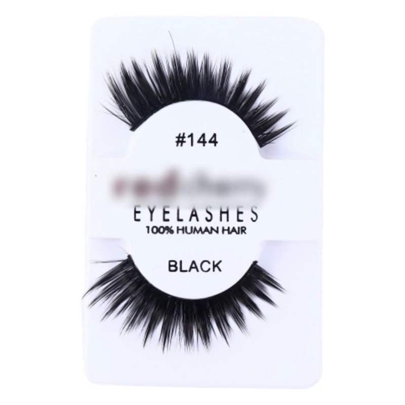 Пара ресниц с красной вишней и красной вишней, завитые толстые натуральные искусственные цельные трансграничные ресницы