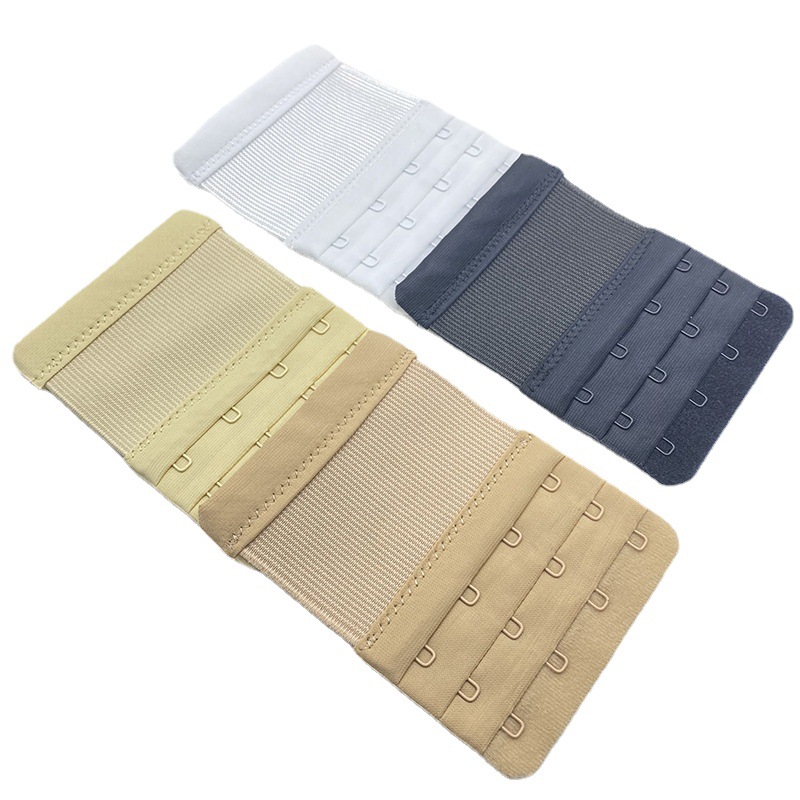 Underwear accessories extension buckle bra elastic band extension buckle nylon three rows four buckles elastic adjustment buckle large supply