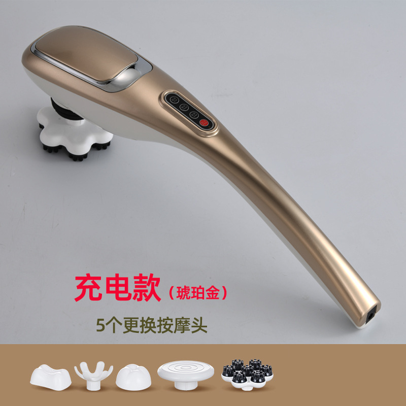 イルカマッサージビート電動ハンドヘルドビート肩、頸椎、腰、背中、全身振動マッサージスティック器具|undefined