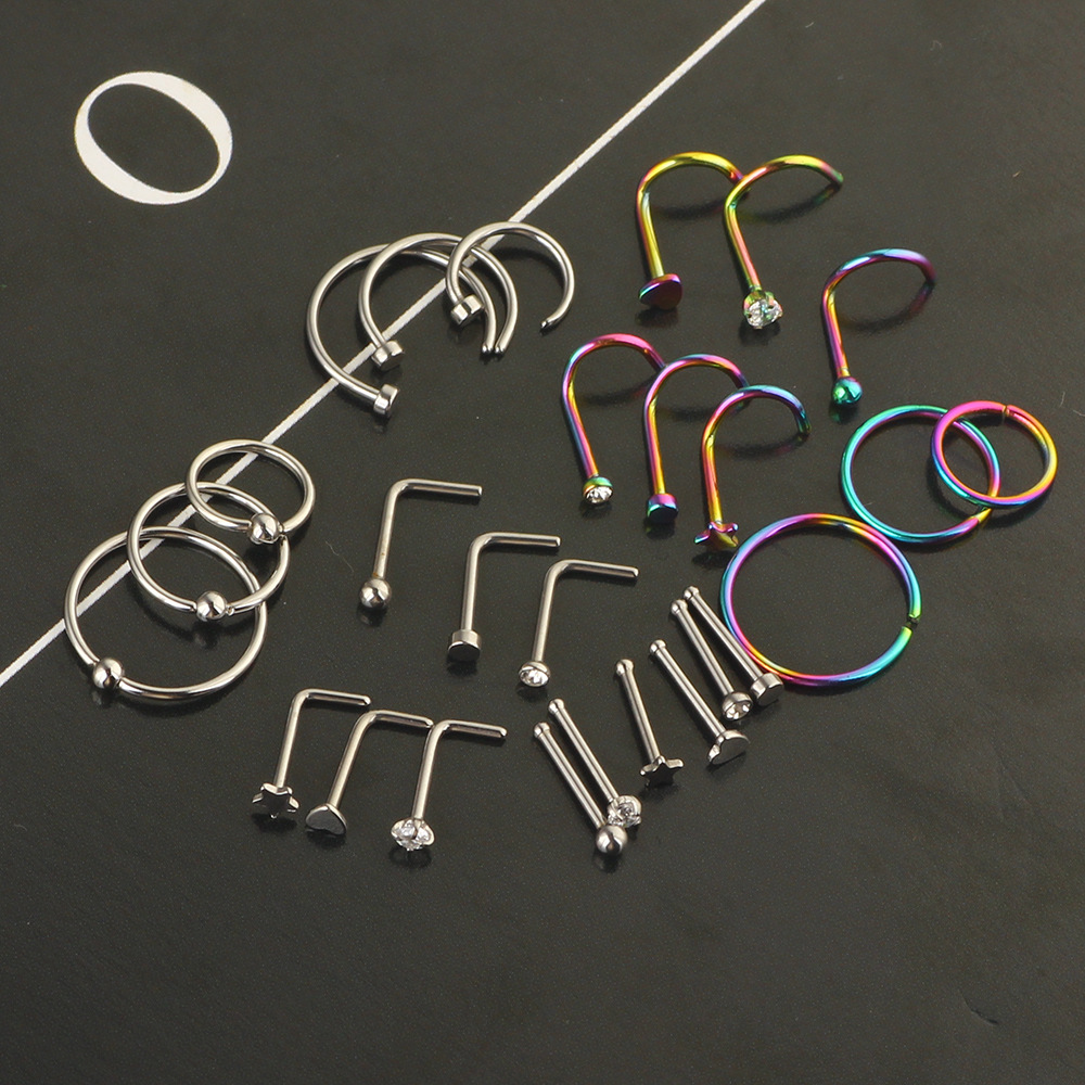 Labret piercing jewelry detail image