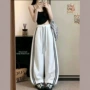 宽松撞色春秋显瘦运动裤