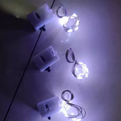 Small white box is White 3 function 1 meter 10 lights (with battery)