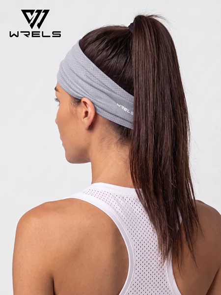 WRELS sports sweat-absorbing headband, running, fitness, yoga, anti-sweat band, widened headband, non-slip band, quick-drying headscarf
