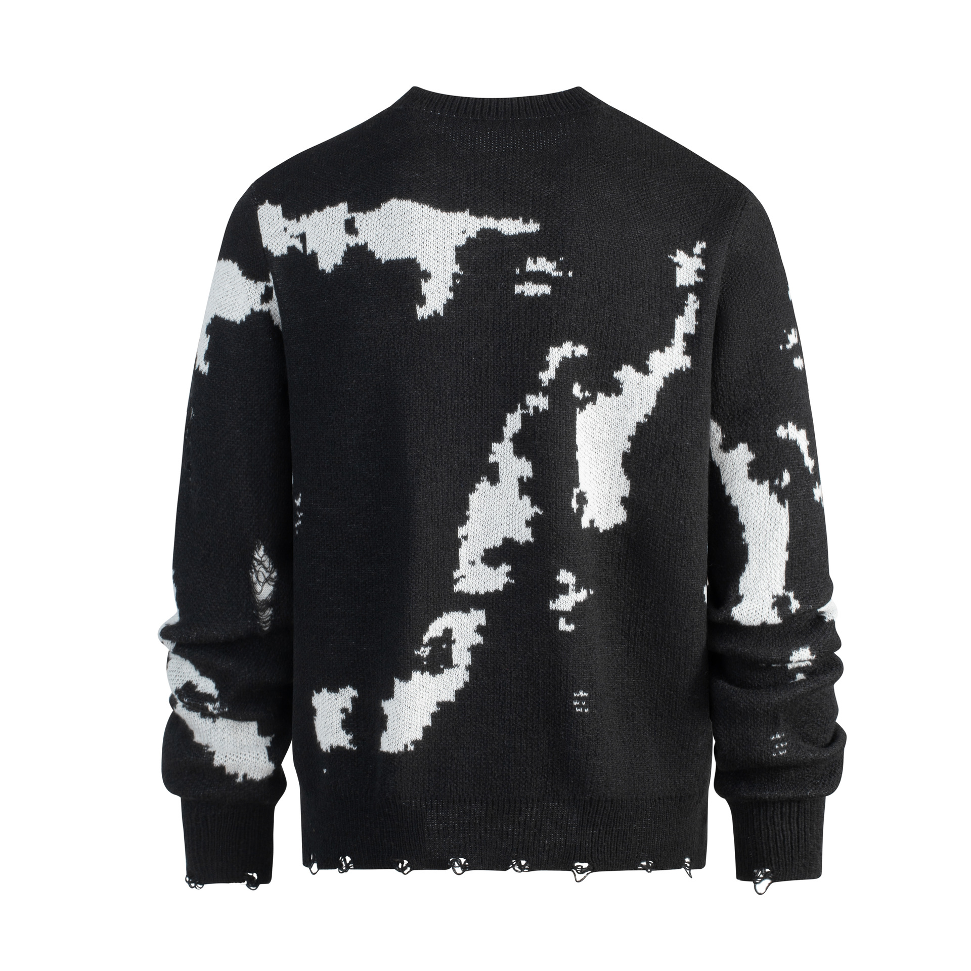 Retro Graffiti Unisex Sweater Oversized Hip Hop Pullover Top_voghion.com