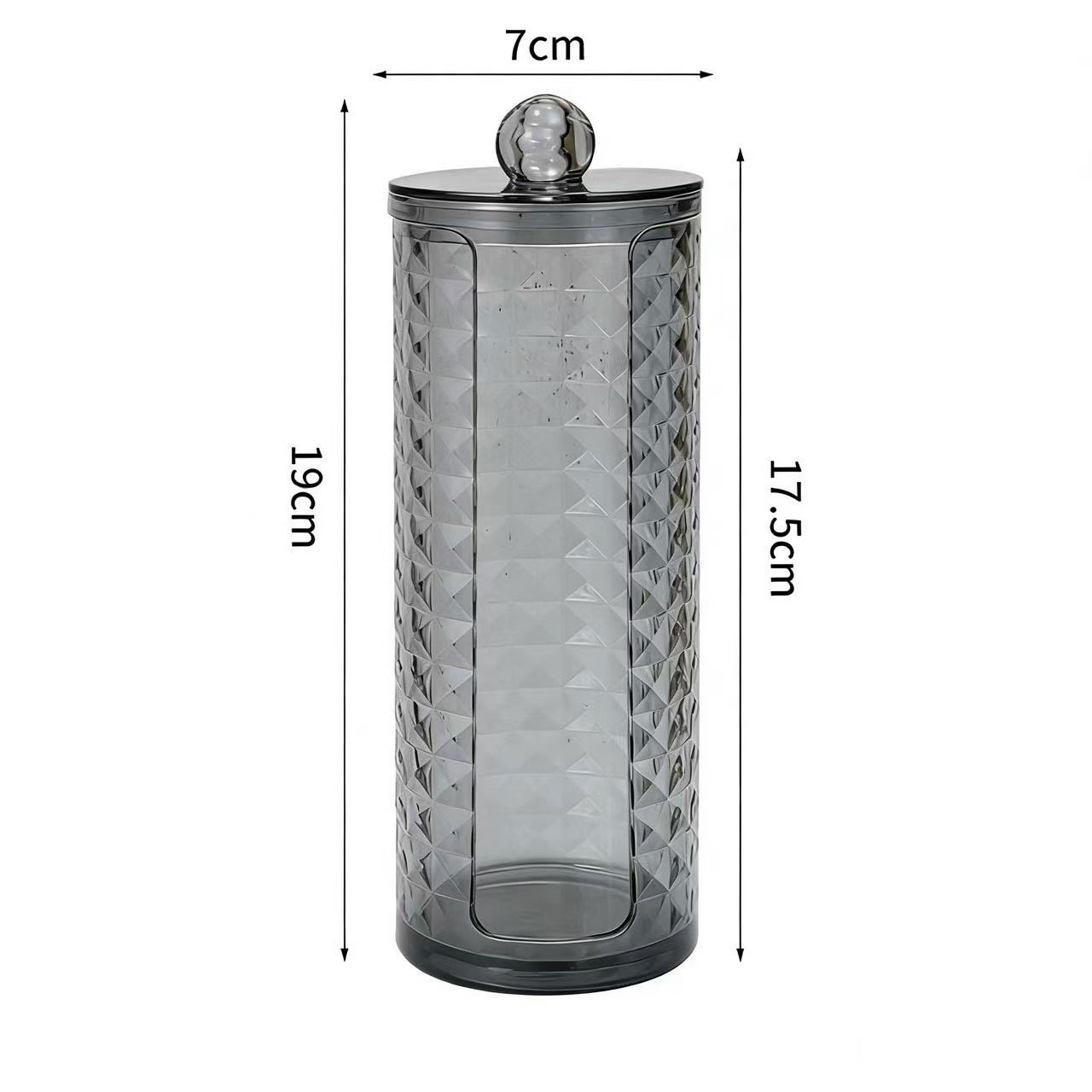 [Tienda de fábrica gris transparente] caja de almacenamiento de algodón acrílico se puede superponer portátil permeable a la ceniza para el almacenamiento de maquillaje doméstico