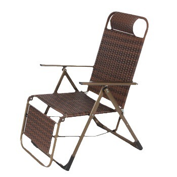 Summer Wicker Chair Balcony Leisure Lounger Folding Chair Sitting for a Long Time at Home Backrest Chair Lazy Old People's Afternoon Resting Cool Chair 