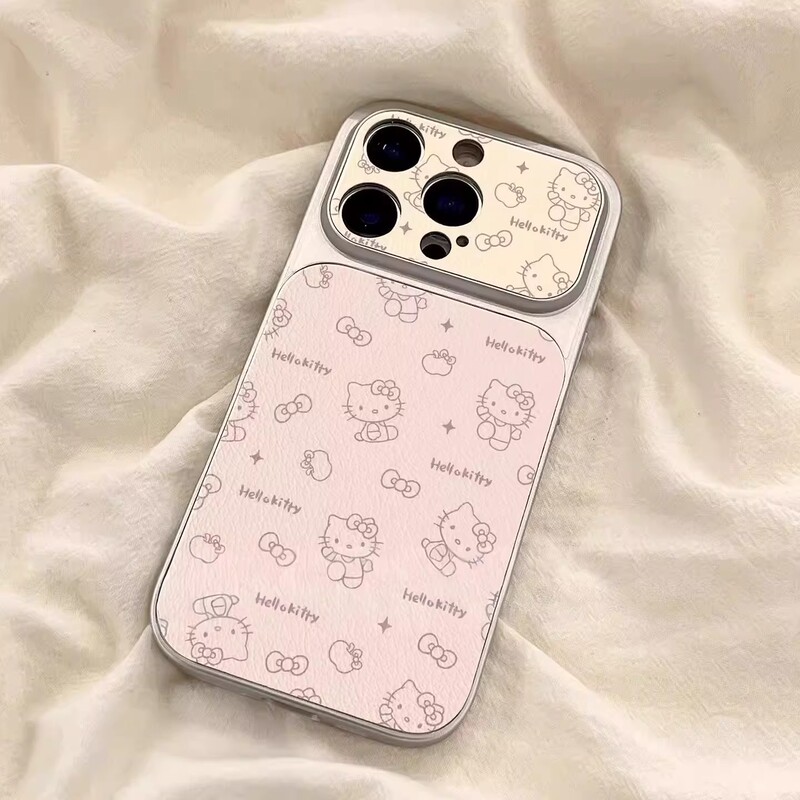 Full-Screen Kt Cat Design Suitable for Apple 18Promax Phone Case Iphone16Pm/15/14 Full-Cover Anti-Drop Protective Case