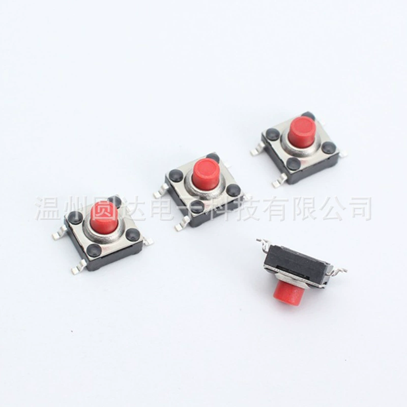 Touch switch 6×6 waterproof, deep-pull cover switch, waterproof switch, manufacturer supplies 6*6 switch