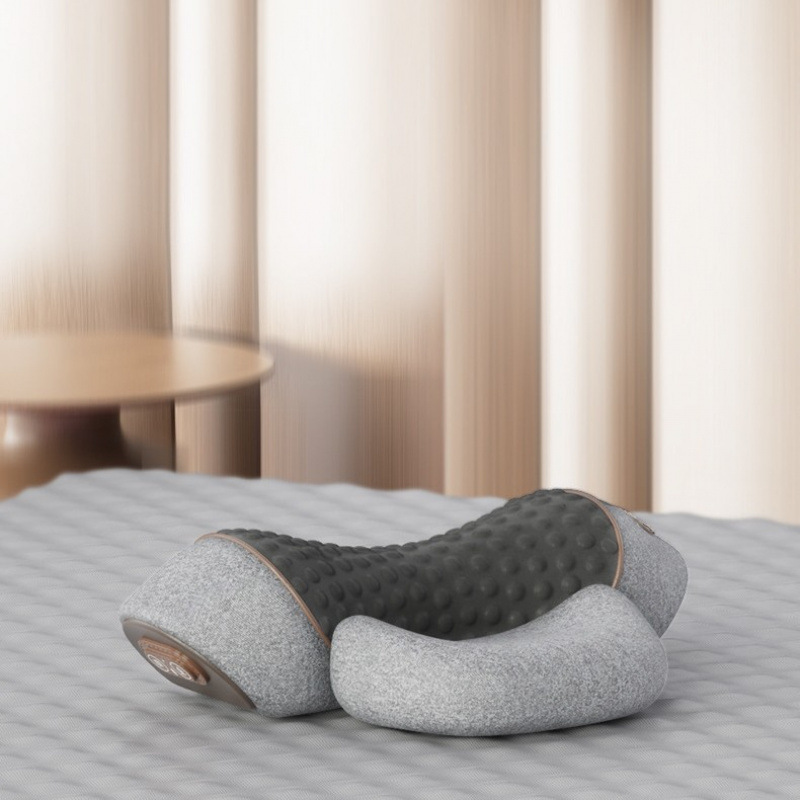 睡眠用頚椎枕、特別なマッサージ脊椎、非牽引加熱湿布、修理と交換のロゴ|undefined