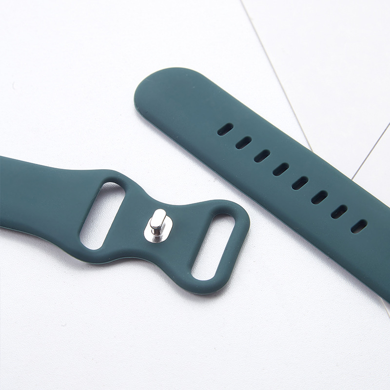 35g Weight Smart watch strap Classification Silica Gel Material Solid Color Pattern Casual Style Casual Solid Color Smart Watch Strap 10