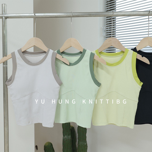 Sports bra shockproof and non-hanging high-strength outerwear summer backless top quick-dry yoga running top to make breasts look smaller