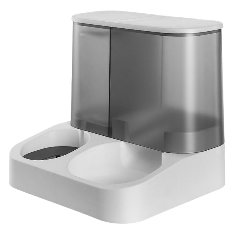 Mascota perro automático para beber y alimentación dispositivo 2.8L gran capacidad transparente visual tazón de almacenamiento de alimentos tazón de perro tazón gato