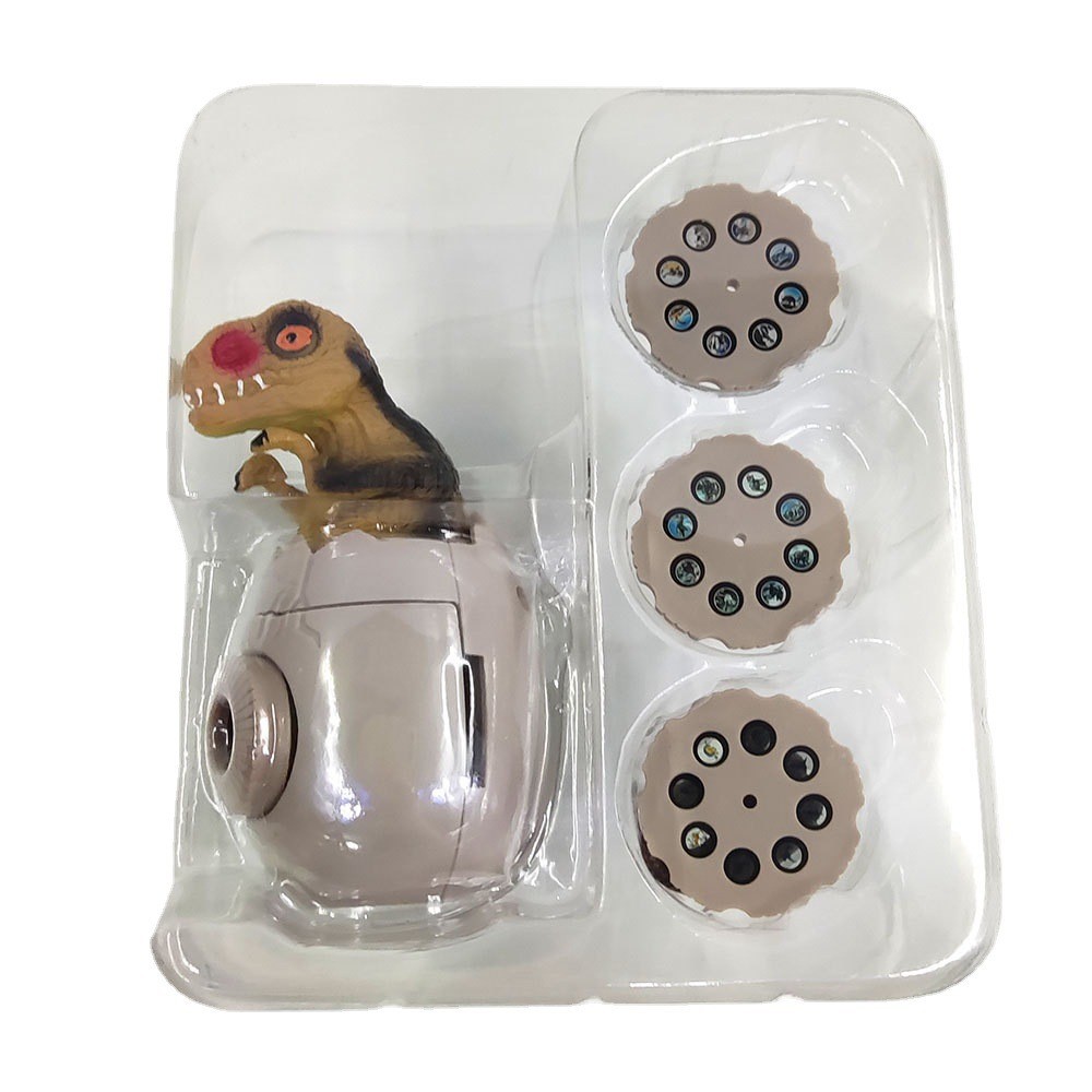 Nuevos niños Qizhi ciencia y educación juguetes 24 sombra multifunción dinosaurio huevo proyección linterna proyector 2-en-1