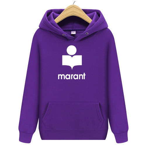 Spring and Autumn Men and Women Marant Fashion Alphabet Print Hooded Personal Casual Long Sleeve Sweatshirt 15 Colors