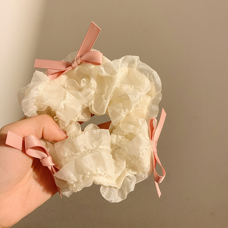 法式慵懒风大肠发圈女韩系高级感头绳高弹耐用皮筋超大号头花发绳|undefined
