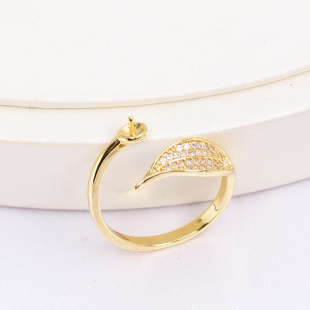 ���a14k���� �ʯ�~�������ָ���䵭�L���� DIY��ָ������Ů
