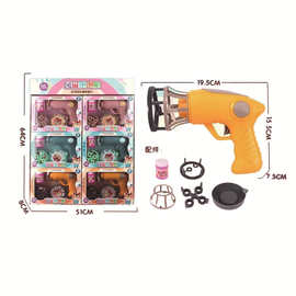 儿童风扇全自动泡泡枪男孩女孩电动泡泡枪一键出泡泡玩具厂家直销