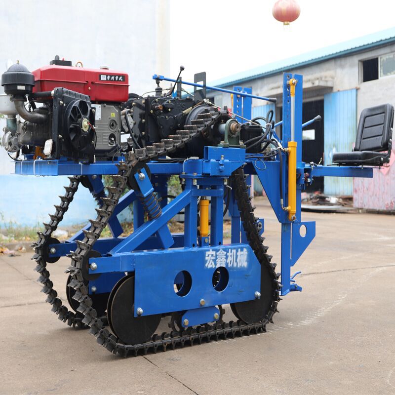 35马力履带式大葱大姜收获机 震动铲刀不伤葱 现货批发挖葱机