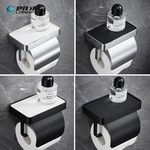 卫生间卷纸架置物厕纸架岩板带盖轻奢创意免打孔手机纸巾架纸巾盒