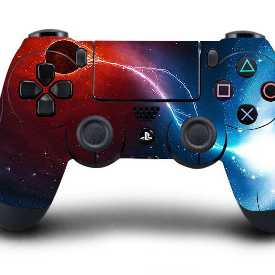 Подходит для PS4 рукоятки пленка, прозрачное складское место, безупречная пленка производитель прямой волос наклейка цветная наклейка случайный 0.5