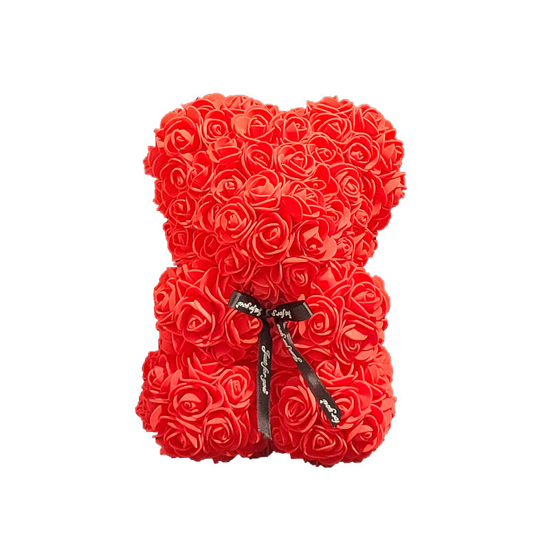 Flor inmortal rosa oso 520 Día de San Valentín regalos del día de la madre regalos de cumpleaños de novia simulación de flores de espuma creativas