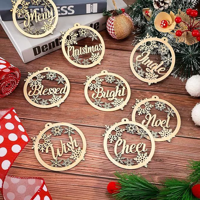 Деревянная выдолбленная рождественская елка креативные деревянные поделки ручной работы DIY макет сцены предметы домашнего декора