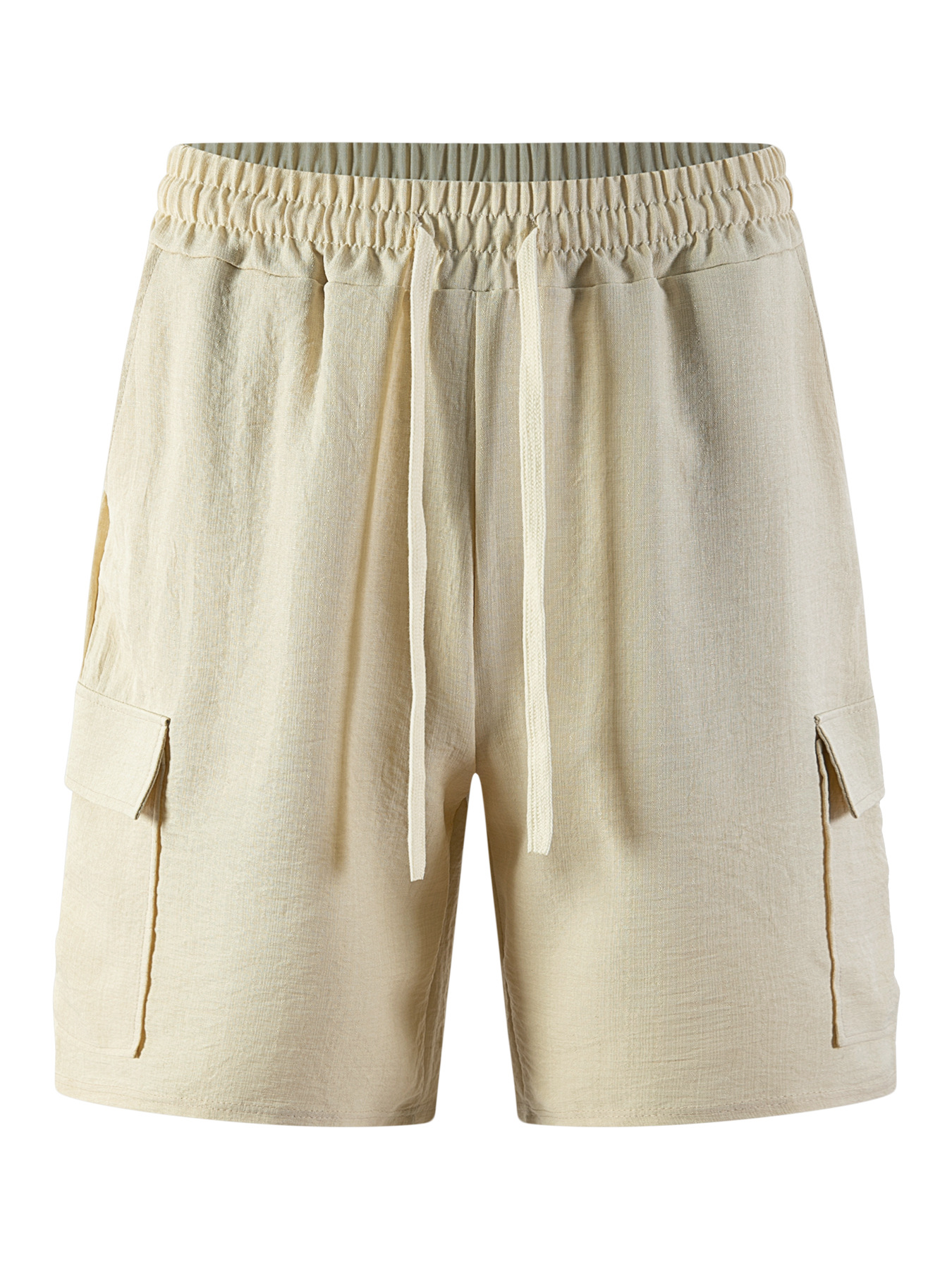 Men's Clothing Men's Retro Multi Pocket Cargo Shorts Casual Loose Fit Drawstring Sports Shorts For Formal & Casual_viptrois.com