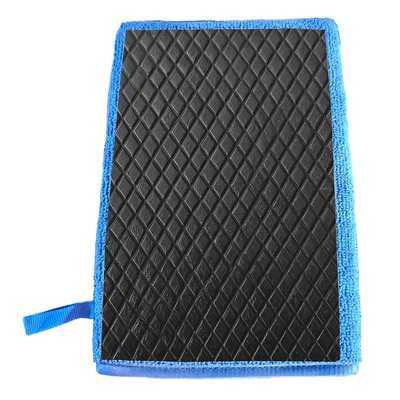 Car cleaning tools: Cloth, Car Cleaning Mud, Car Decontamination - vertical-diamond-mud-gloves-blue