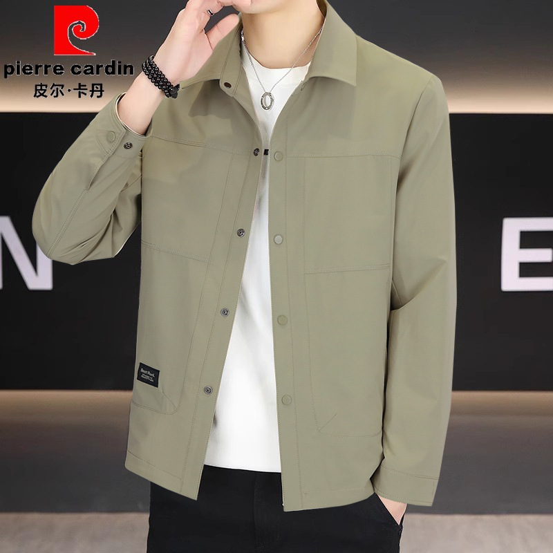 Pierre Cardin Lapel Men's Jacket 2025 New Spring Casual Jacket Men's Spring Autumn Pierre Cardin Lapel Men's Jacket 2025 New Spring Casual Jacket Men's Spring Autumn