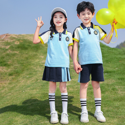 School uniform for primary school students, spring and autumn set, college style class uniform set, children's kindergarten uniform, three-piece sports suit for spring