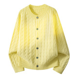 老钱风复古慵懒风开衫叠穿毛衣男士秋冬季2026新款情侣针织衫外套，男装针织衫/毛衣，星座614