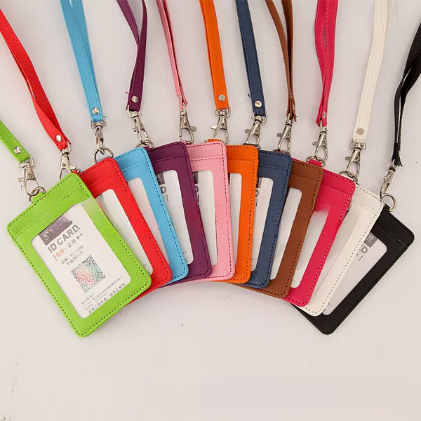 Factory wholesale card holder card holder PU work card imitation leather ID card student badge work card holder