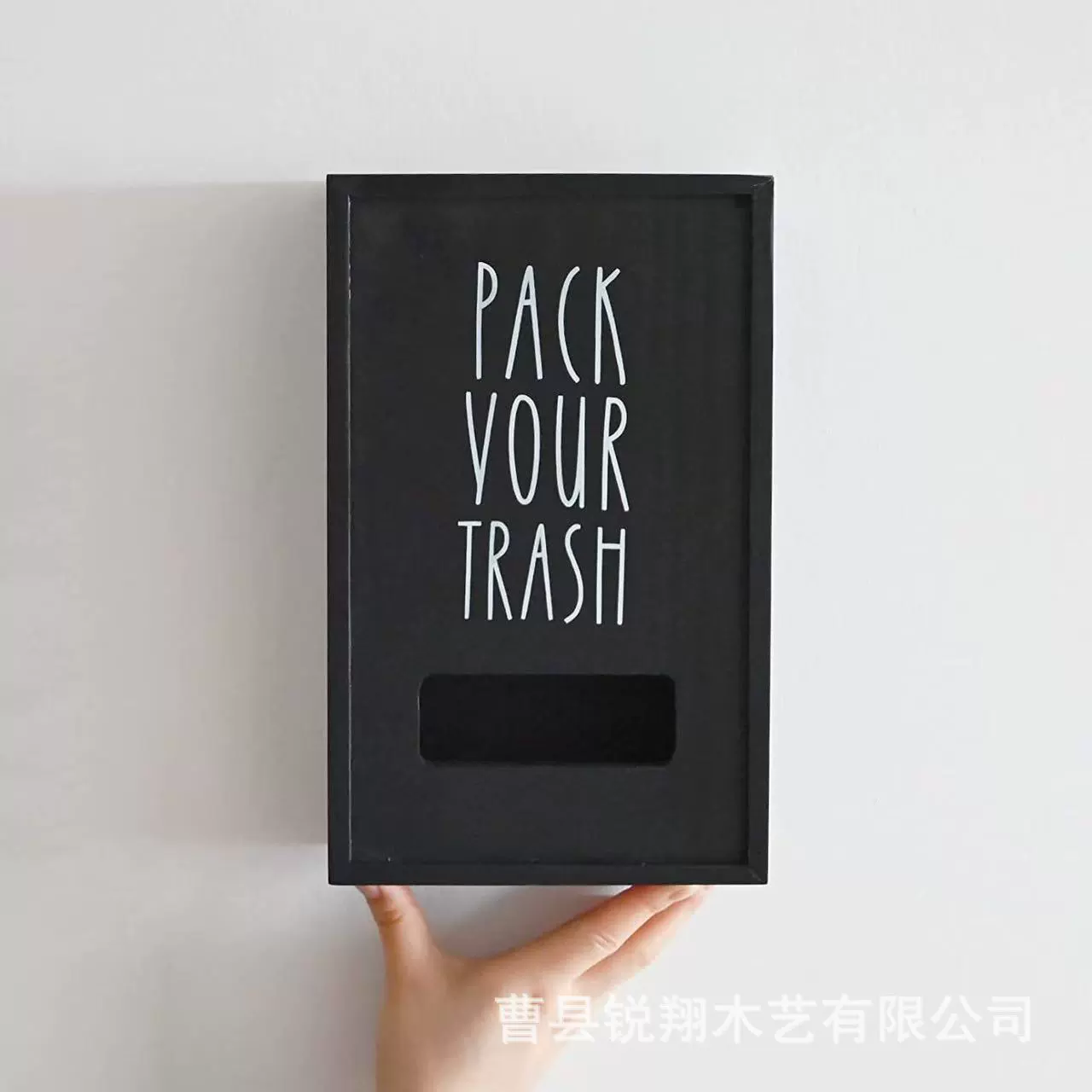 Мешок для мусора в американском стиле кантри, деревянная коробка, трансграничный пластиковый пакет, деревянная коробка, домашняя кухня, настенный мешок для продуктов, деревянная коробка